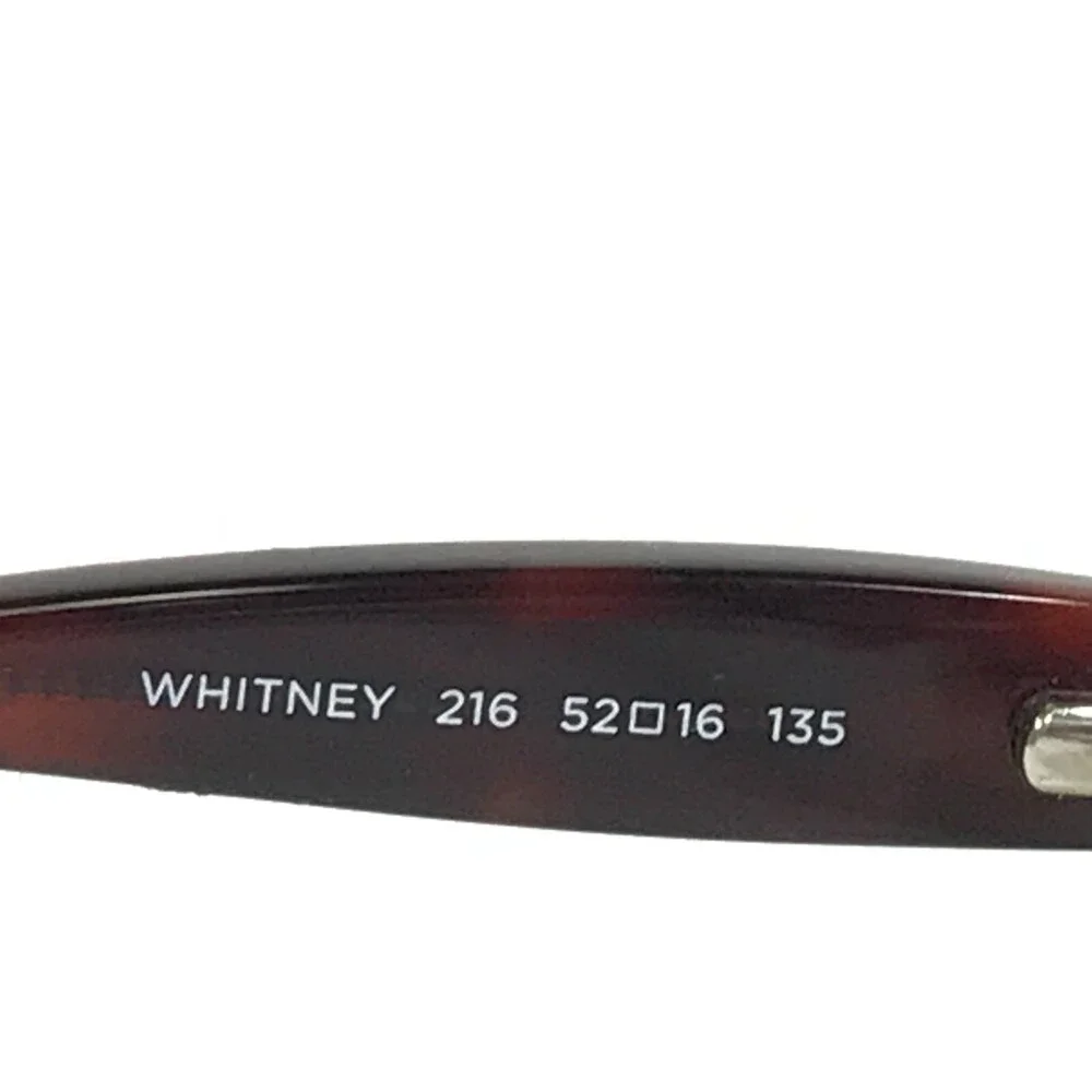 Marchon NYC Eyeglasses Frames WHITNEY 216 Brown Rectangular Full Rim 52-16-135